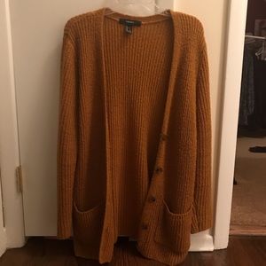🍂F21 Golden Yellow Cardigan